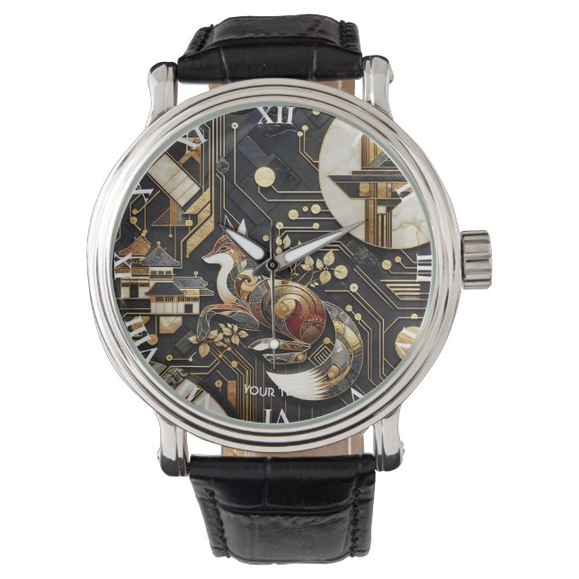 Montre Imaginaire Abstrait Fox Art (devant)