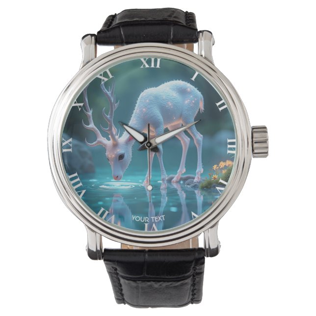 Montre Imaginaire Bleu Bébé Boeuf Cerf (devant)