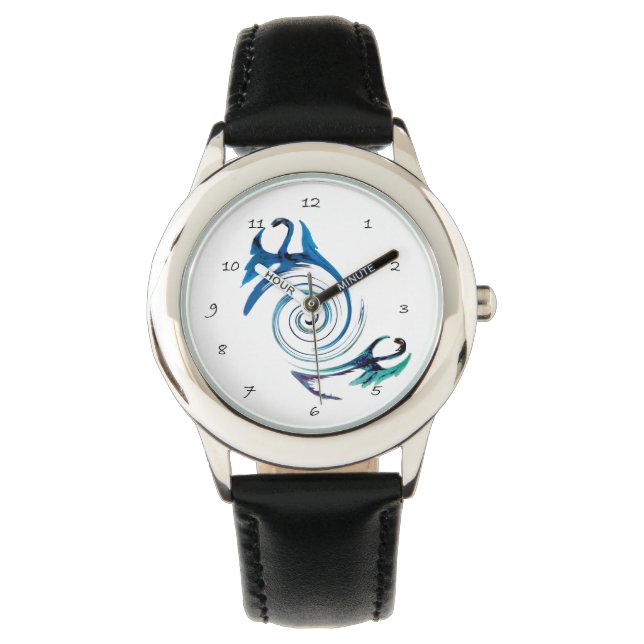 Montre Imaginaire Bleu Bleu Dragons (devant)