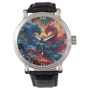 Montre Imaginaire Bleu Rouge Bleu mignon