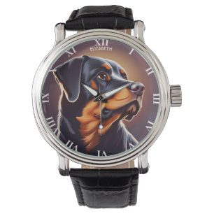 Montre Imaginaire Cute Rottweiler, Imaginaire Imaginaire