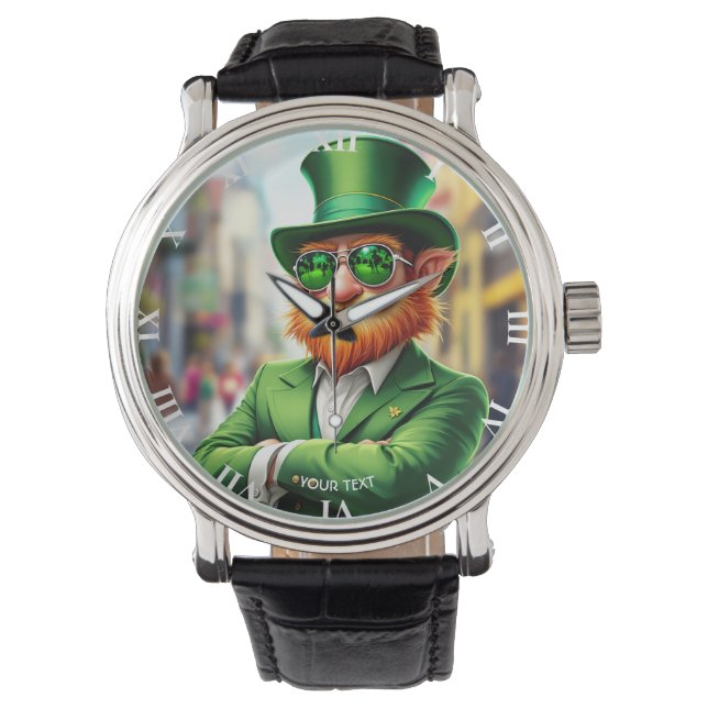 Montre Imaginaire Cute Sharp habillé Leprechaun (devant)
