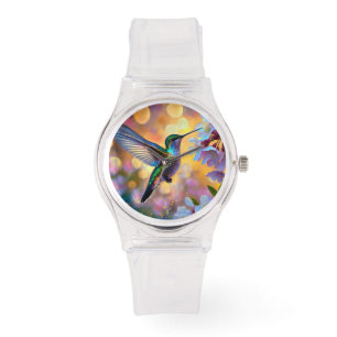 Montre Imaginaire de cerisier en fleurs Hummingbird