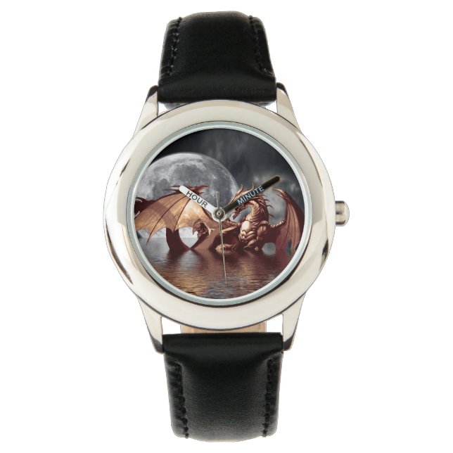 Montre Imaginaire Dragon & Lune (devant)
