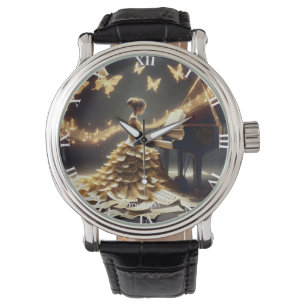 Montre Imaginaire fille mignonne Jouer Piano