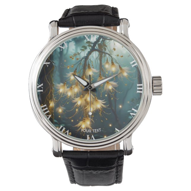 Montre Imaginaire Fleurs d'arbre clair mignonnes (devant)