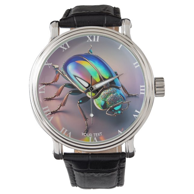 Montre Imaginaire Joli Vivid Opal Vibrant Beetle (devant)