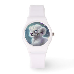 Montre Imaginaire Lion Bébé Blanc