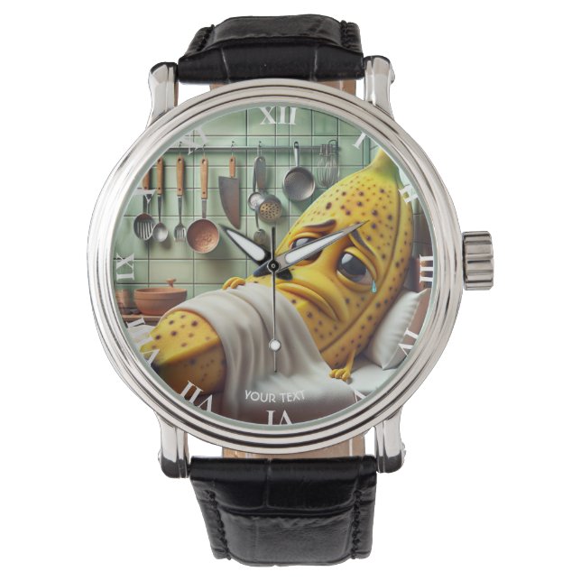 Montre Imaginaire Mal Mauvais Sentiment Banane (devant)