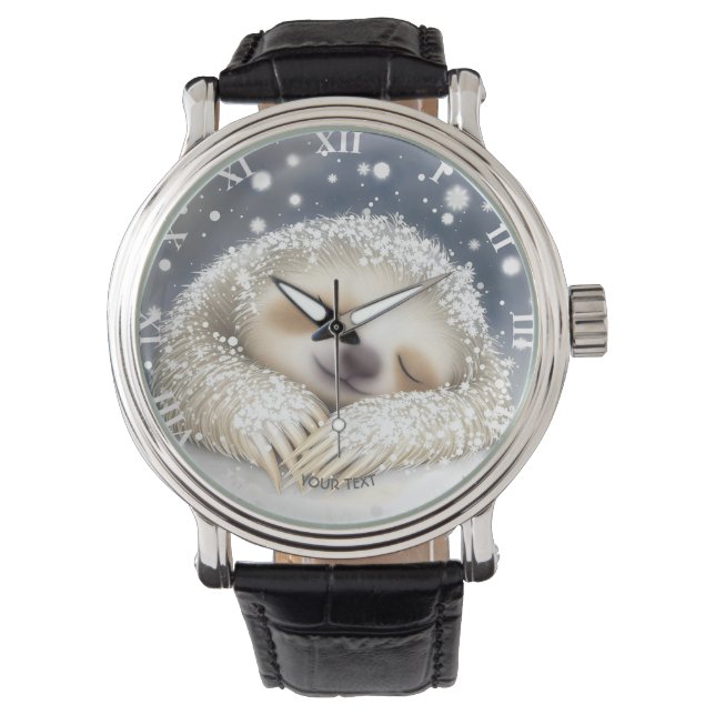 Montre Imaginaire mignon couchant neige (devant)