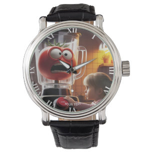 Montre Imaginaire mignonne fille mélangeur tomate