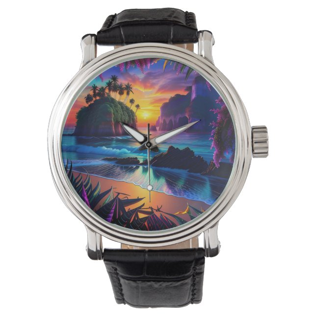 Montre Imaginaire Tropical Beach Trois (devant)