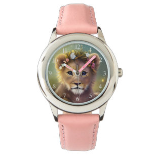 Montre Imaginaire Whimsical Cute Kawaii bébé lionceau