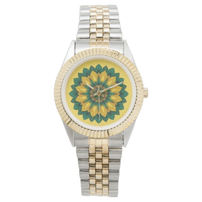 Montre Imperial Solar Flower Mandala Luxury Keychain  (devant)