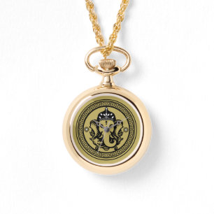 Montre Impression d'art hindou sur le thème de Ganesha