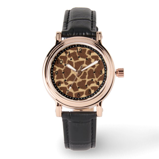 Montre Impression de girafe (Recto)