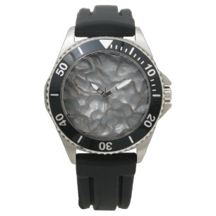 Montre Impression de roches métalliques,