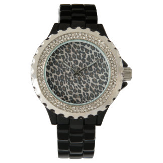 Montre Impression léopard sauvage