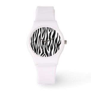 Montre Impression noire Zebra