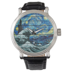 MONTRE IMPRESSIONNISME STARRY NIGHT WADE DE L'ART KANAGAW
