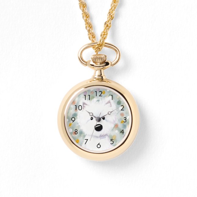 Montre Impressions de Westie Fluffy (Recto)