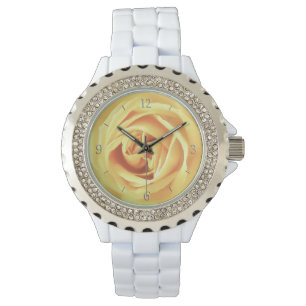 Montre imprimé rose jaune