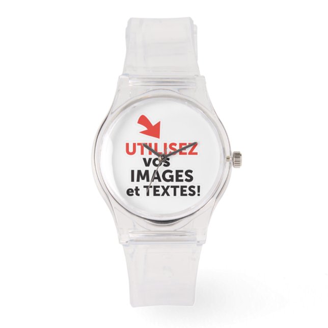 Montre Imprimer vos designs en ligne DIY en Français (Recto)