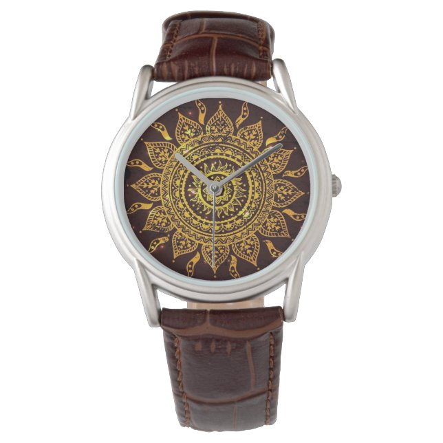 Montre Inde Solaire Motif Solaire Dieu (devant)