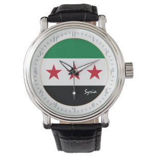 Montre Indépendance de la Syrie, Drapeau syrien, chiffres
