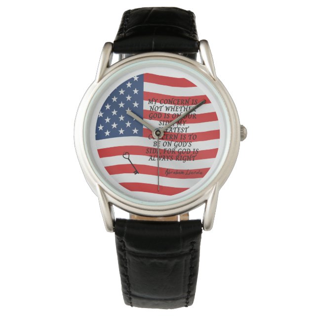 Montre Indicateur de citation Abraham Lincoln (devant)