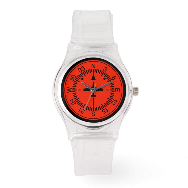 Montre Indicateur de direction Geek de l'aviation pilote (Recto)