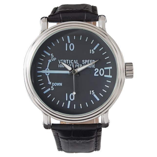 Montre Indicateur de vitesse verticale (devant)