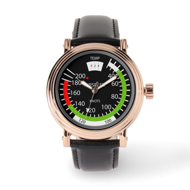 Montre Indicateur de vitesse verticale Geek de l'aviation (Recto)
