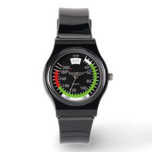 Montre Indicateur de vitesse verticale Geek de l'aviation