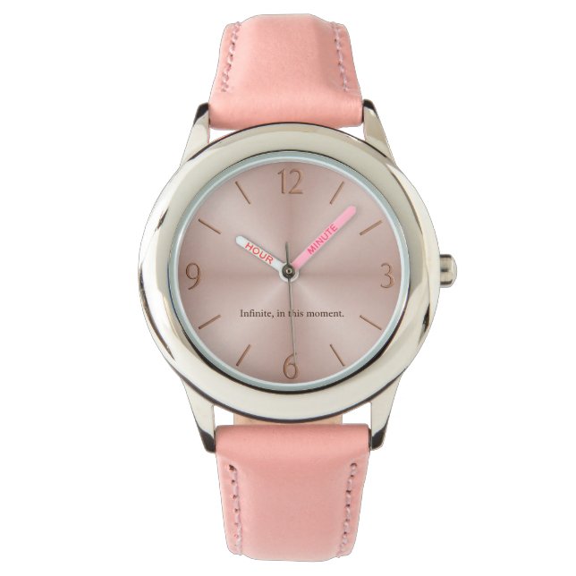 Montre Infinite Moment — Édition Blush (devant)