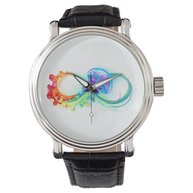 Montre Infinity with Rainbow Jellyfish (devant)