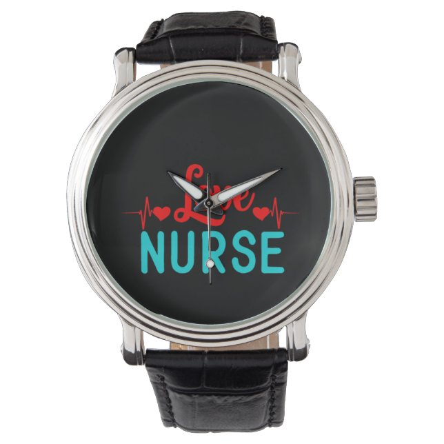 Montre Infirmière Cadeau Love Infirmière (devant)