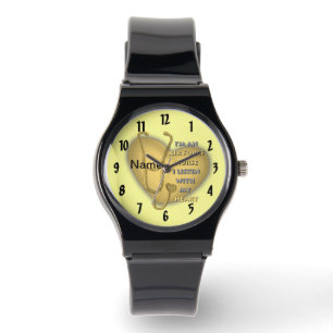 Montre Infirmière de la Force aérienne du coeur jaune