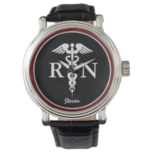 Montre Infirmière de sexe masculin RN Caduceus