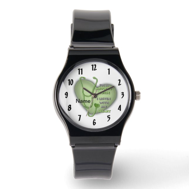 Montre Infirmière du Coeur Vert (Recto)