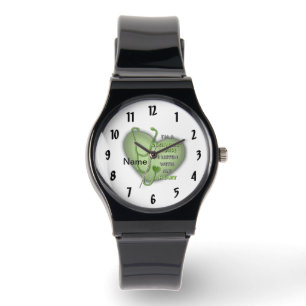 Montre Infirmière gériatrique du coeur vert
