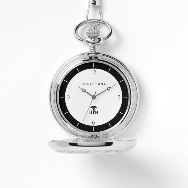 Montre Infirmière inscrite à la RN personnalisée (Recto)