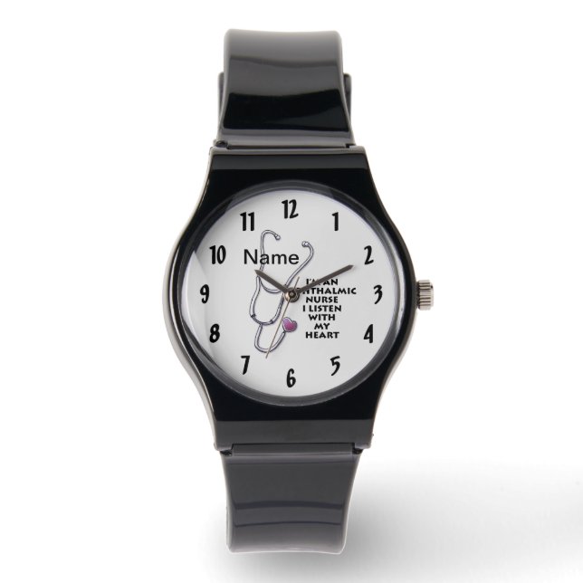 Montre Infirmière ophtalmique surveillance personnalisée (Recto)