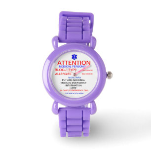 MONTRE INFORMATIONS D'URGENCE