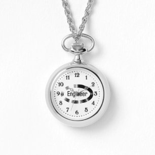 Montre Ingénieur noir ovale