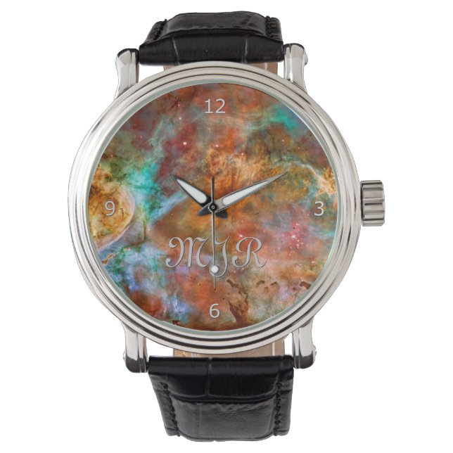 Montre Initiales Monogrammes - Carina Nebula, Argo Navis (devant)