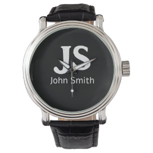 Montre Initiales personnelles personnalisables