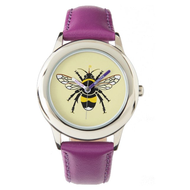 Montre Insecte - Bumble BEE - Nature - Faune - Jaune (devant)
