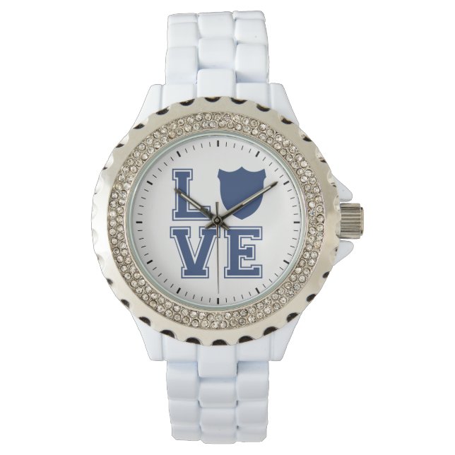 Montre Insigne de policier - L O V E (devant)