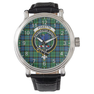 Montre Insigne de tartan ancien du clan intemporel classi